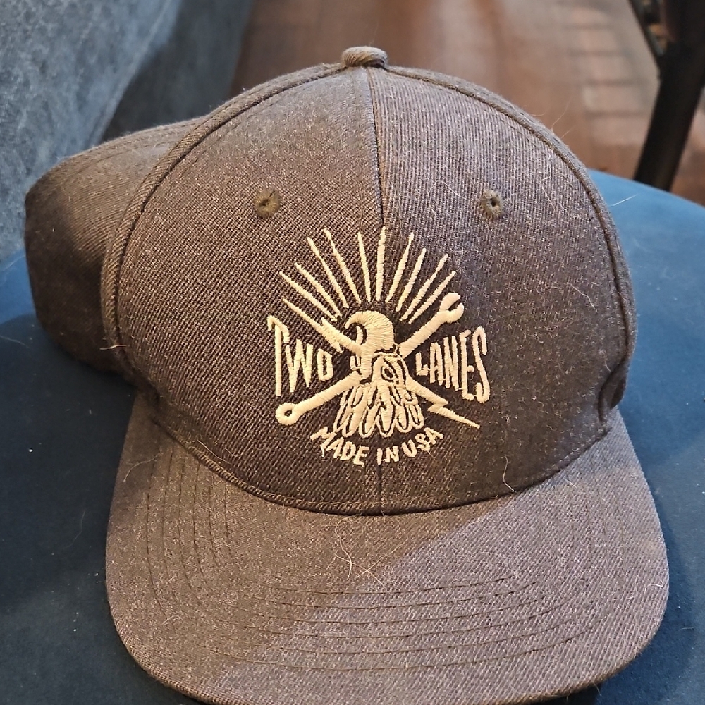 Gray Two Lanes Cap